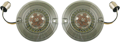 Custom Dynamics Dynamic Flat Ringz Inserts with Smoked Lenses 1986-2022 Harley