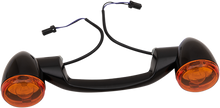Drag Specialties Black Rear Turn Signal Kit fits 1999-2022 Harley Davidson