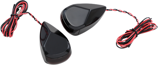 Alloy Art Red Lens Red LED Turn Signals 2000-2020 Harley Touring FLHR FLHX
