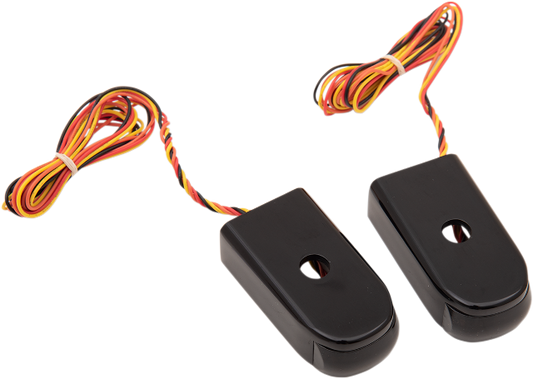 Alloy Art Black Smoke Lens LED Rear Fender Strut Lights 2018-2020 Harley FXLRS