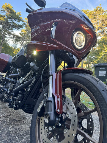 Custom Dynamics Smoke Front LED Turn Signals for 2018-2024 Harley Low Rider ST