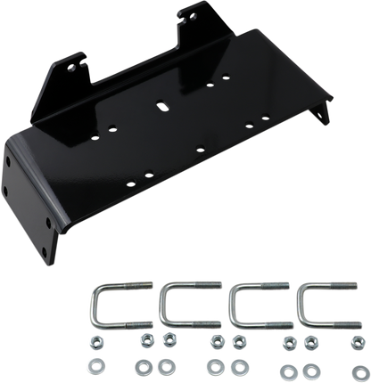 Moose Utility UTV Black Front Winch Mount Kit for 2009-14 Polaris General Ranger