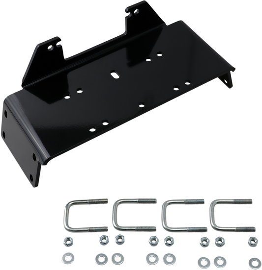 Moose Utility UTV Black Front Winch Mount Kit for 2009-14 Polaris General Ranger