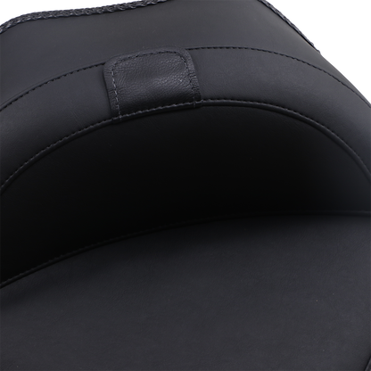 Mustang Wide Solo Seat & Backrest fits 2011-2017 Harley Softail Slim Blackline