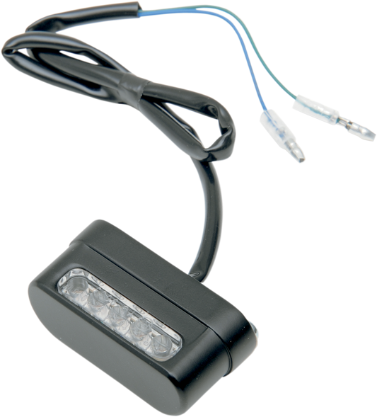 Drag Specialties Universal Black LED License Plate Tag Light for Harley