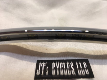 Custom Dynamics Chrome 4x7 Curved LED Motorcycle License Plate Frame for Harley