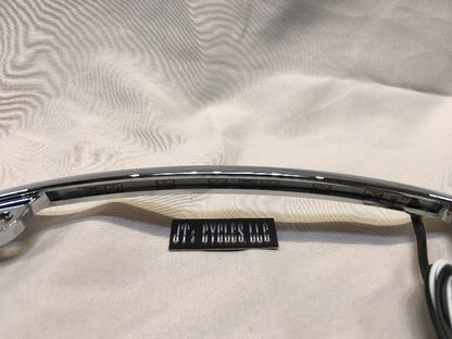 Custom Dynamics Chrome 4x7 Curved LED Motorcycle License Plate Frame for Harley