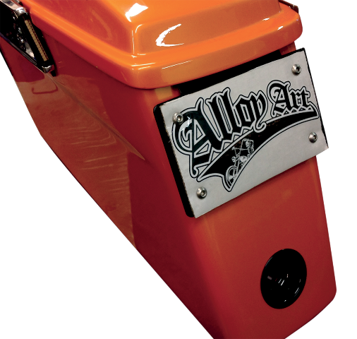 Alloy Art Black Saddlebag Licence Plate Mount fits 1993-2020 Harley Touring FLHX