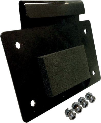 Alloy Art Black Saddlebag Licence Plate Mount fits 1993-2020 Harley Touring FLHX