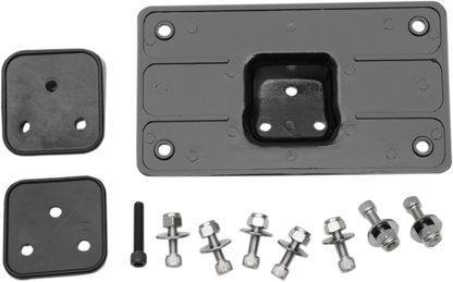 Drag Specialties Black Laydown License Plate Mount Kit fits 1955-2016 Harley