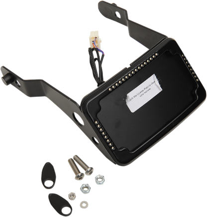 Cycle Visions Black Slick Signals License Plate Mount Kit for 13-15 Dyna FXDB