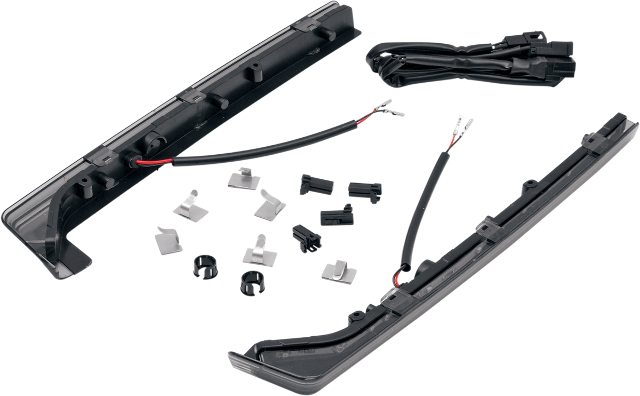 Drag Specialties Tour Pak Accent Smoke Lenses Light Kit 06-13 Harley Touring