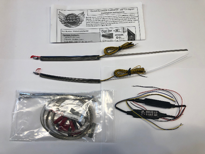 Custom Dynamics Truwrapz 56mm Smoked Lens Amber LED Fork Light Kit 2021 Harley