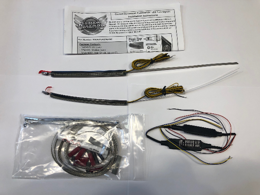 Custom Dynamics Truwrapz 56mm Smoked Lens Amber LED Fork Light Kit 2021 Harley