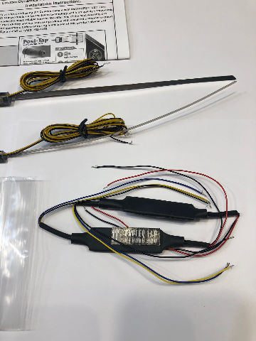 Custom Dynamics Truwrapz 56mm Smoked Lens Amber LED Fork Light Kit 2021 Harley