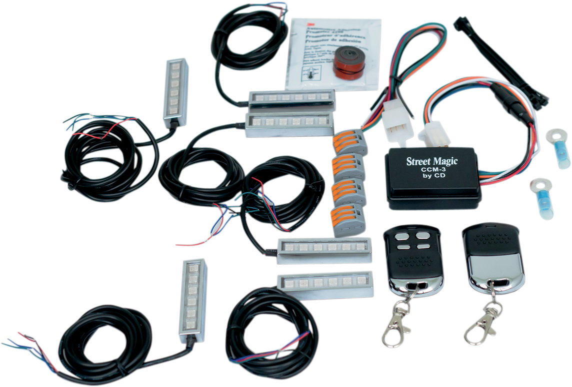 Custom Dynamics Magical Wizard Color Changing LED Motorcycle Accent Light Kit