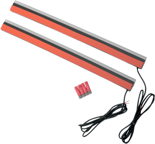 Custom Dynamics 12" Red LED Pair Smoke Lens Plasma Rods Turn fits Harley Touring