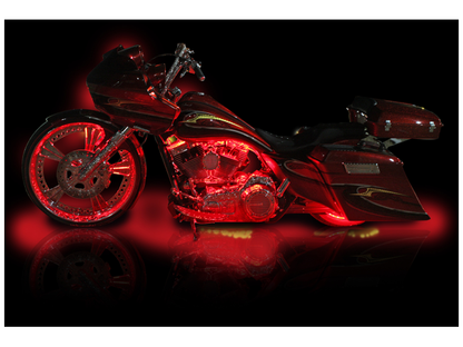 Custom Dynamics Magicflex 2 Red LED Accent Lighting 12" Strips Harley Davidson