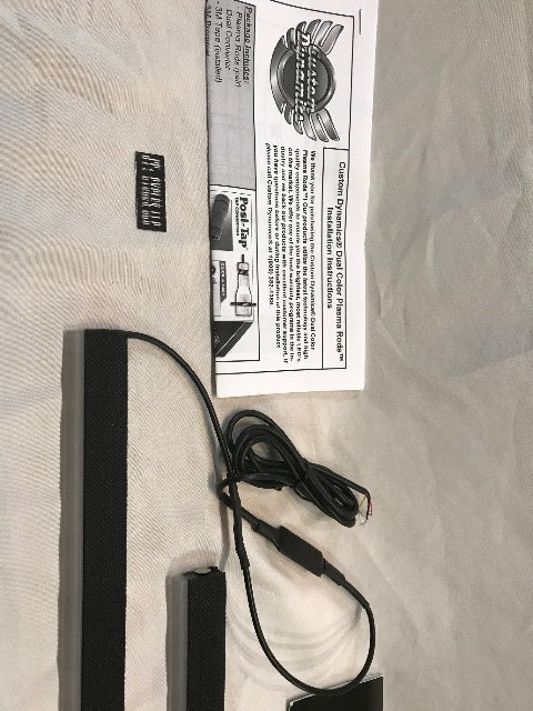 Custom Dynamics Dual Color 14" Plasma Rods for Harley Touring Saddlebags