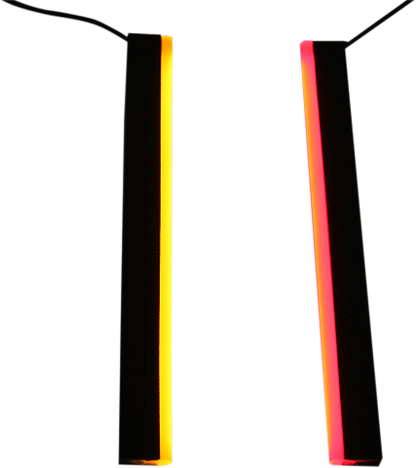 Custom Dynamics Dual Color 14" Plasma Rods for Harley Touring Saddlebags