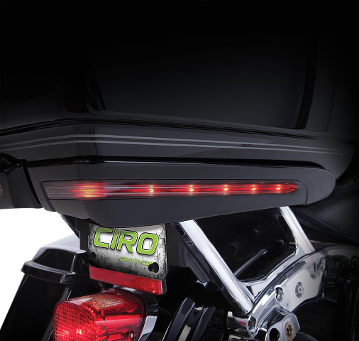 Ciro Black LED Motorcycle Tour Pack Accent Light Kit 14-19 Harley Touring FLHTCU