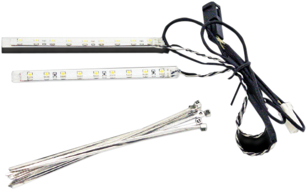 Custom Dynamics White LED Front Fairing Vent Light Kit 2014-2024 Harley Touring
