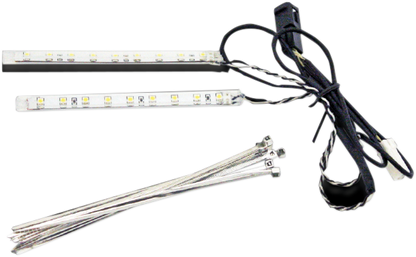 Custom Dynamics White LED Front Fairing Vent Light Kit 2014-2024 Harley Touring
