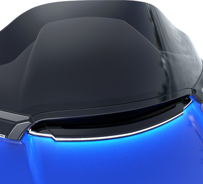 Ciro Black Lighted Fairing Vent Trim for 2015-2024 Harley Road Glide FLTRU FLTRX