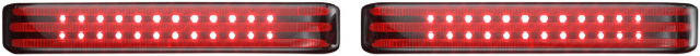 Custom Dynamics Black LED Smoke Lens Saddlebag Lights 1997-2013 Harley Touring