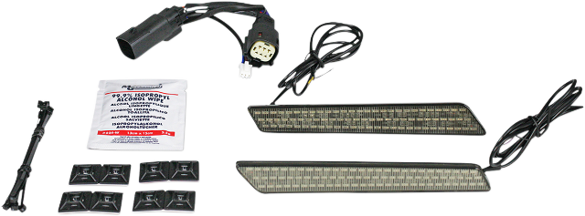 Custom Dynamics Smoke Lens Saddlebag LED Latch Lights for 2014-23 Harley Touring
