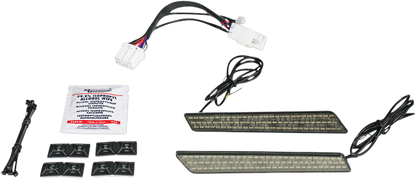 Custom Dynamics Smoked Lens Saddlebag LED Latch Lights 1997-2013 Harley Touring