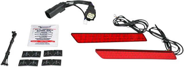 Custom Dynamics Red Saddlebag LED Latch Lights for 2010-2013 Harley FLTRX FLHX
