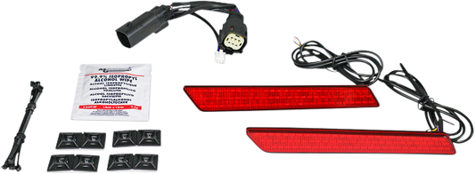 Custom Dynamics Red Saddlebag LED Latch Lights for 2010-2013 Harley FLTRX FLHX