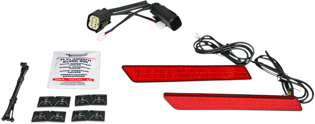Custom Dynamics Red LED Saddlebag Latch Lights 2009-2013 Harley CVO Touring