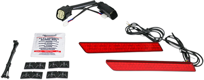 Custom Dynamics Red LED Saddlebag Latch Lights 2009-2013 Harley CVO Touring