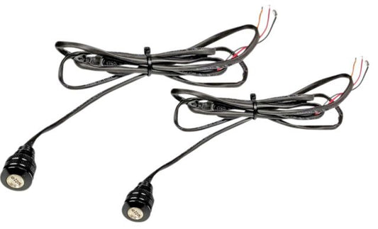 Custom Dynamics Boltz Black Universal Amber White LED Turn Signal Lights Harley