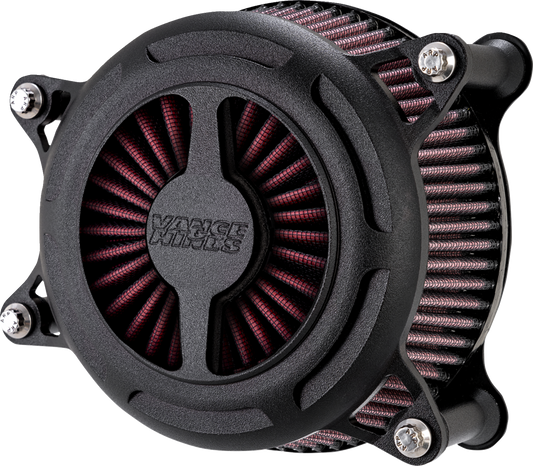 Vance & Hines Black Wrinkle VO2 Blade Air Filter Cleaner for 2017-2025 Harley M8