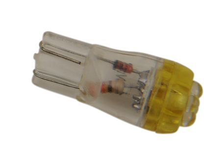 Drag Specialties Single Mini Wedge Amber LED Light Bulb for Harley Davidson