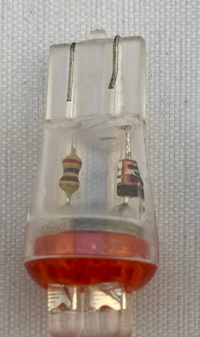 Drag Specialties Single Mini Wedge Red LED Light Bulb for Harley Davidson