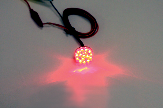 Custom Dynamics 1" Red LED Motorcycle Marker Light Cluster Bulb fits Harley