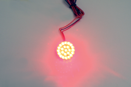 Custom Dynamics 1.25" Red LED Motorcycle Marker Light Cluster Bulb fits Harley
