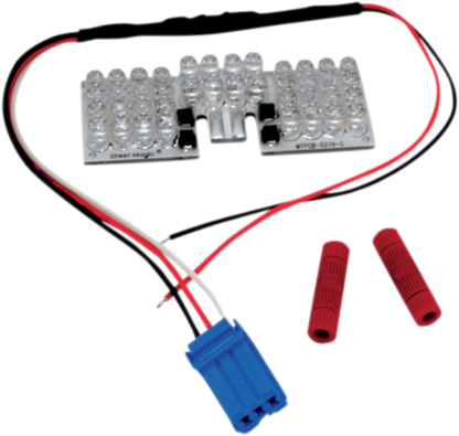 Custom Dynamics Red LED Dual Motorcycle Fender Tip Light Board 1983-2017 Harley