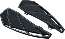 Kuryakyn 5793 Black Phantom Motorcycle Driver Floorboards 1980-26 Harley Touring