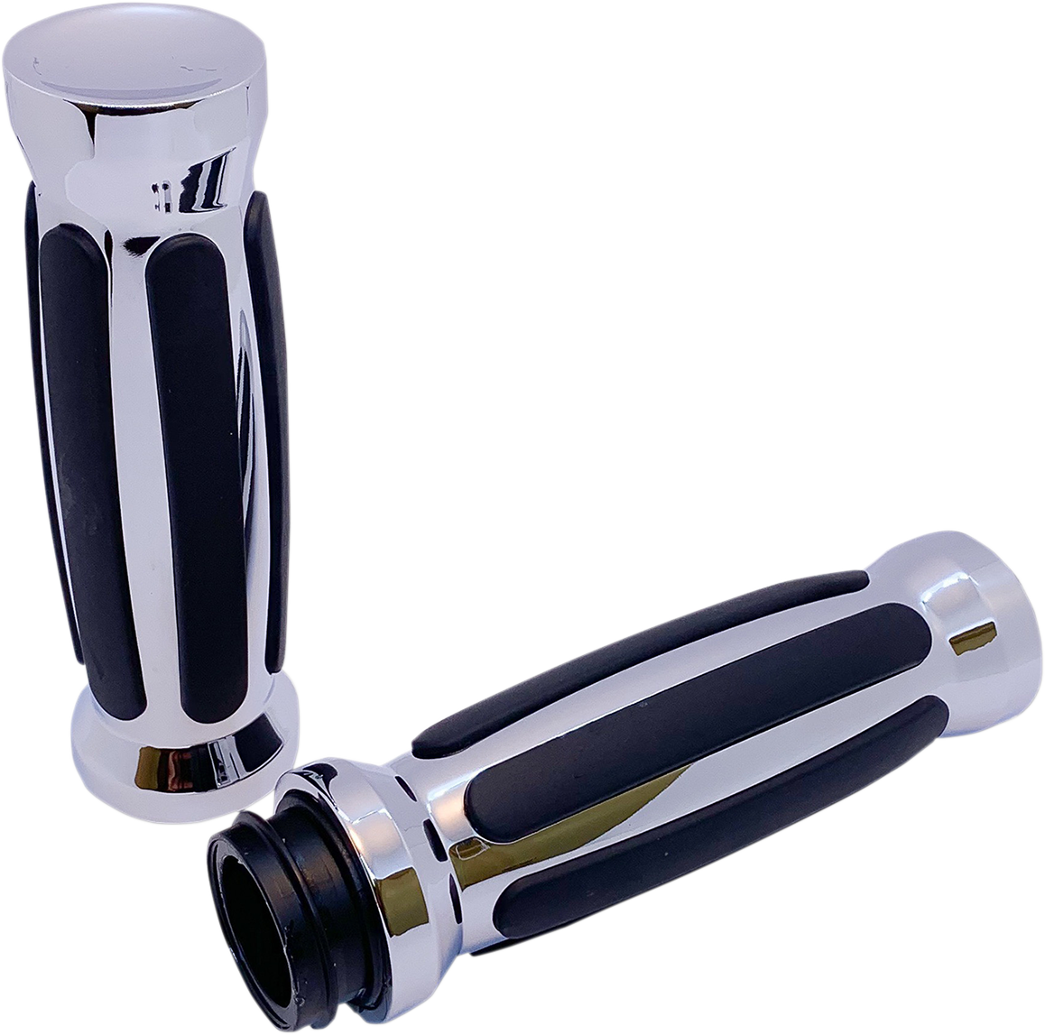 Pro One Chrome TBW 1" Motorcycle Hand Grips 2008-2025 Harley Touring Softail