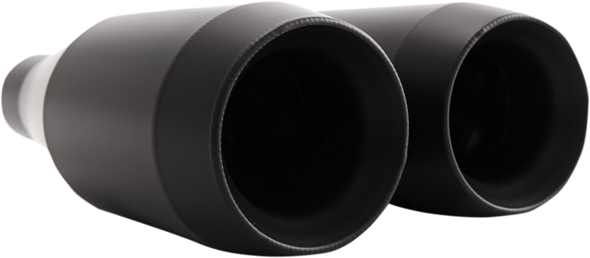 Trask Black Slip-On Motorcycle Mufflers for 2015-2022 Indian Scout Bobber Sixty
