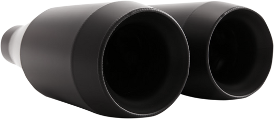 Trask Black Slip-On Motorcycle Mufflers for 2015-2022 Indian Scout Bobber Sixty