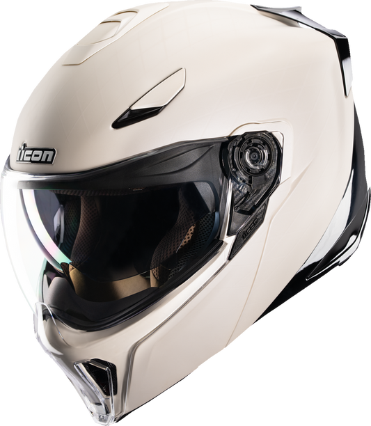 Icon Threshold Steady State White Modular Full Face Adult Motorcycle Helmet