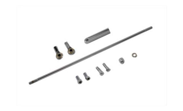 VTwin Chrome Forward Control 14-1/5" Shifter Rod Kit for Harley Davidson