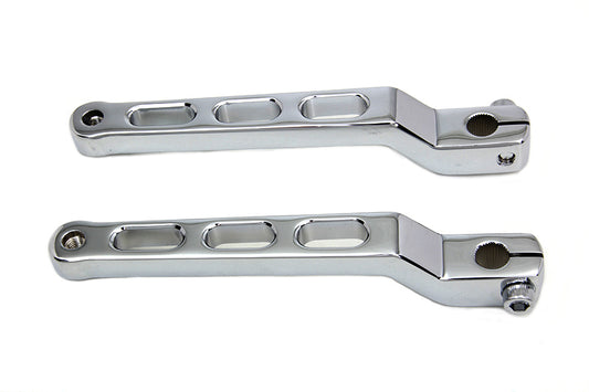 VTwin Chrome Motorcycle Heel Toe Shifter Set 1986-2017 Harley Touring Softail