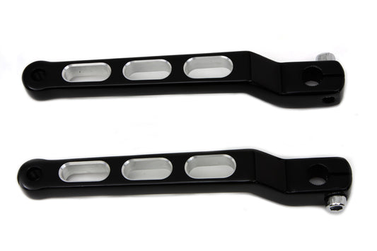 VTwin Black Motorcycle Heel Toe Shifter Set 1986-2017 Harley Touring Softail
